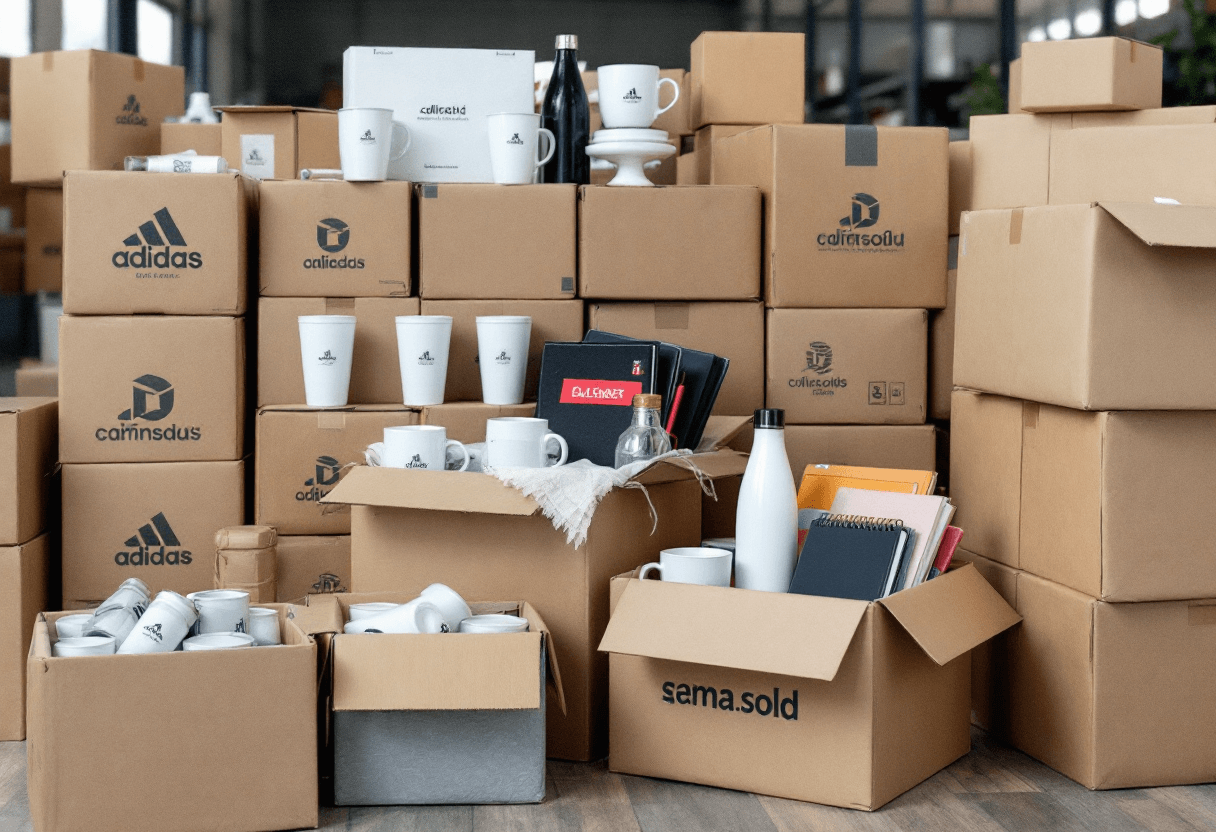 Goodies personnalisés en grande quantité pour communication d’entreprise